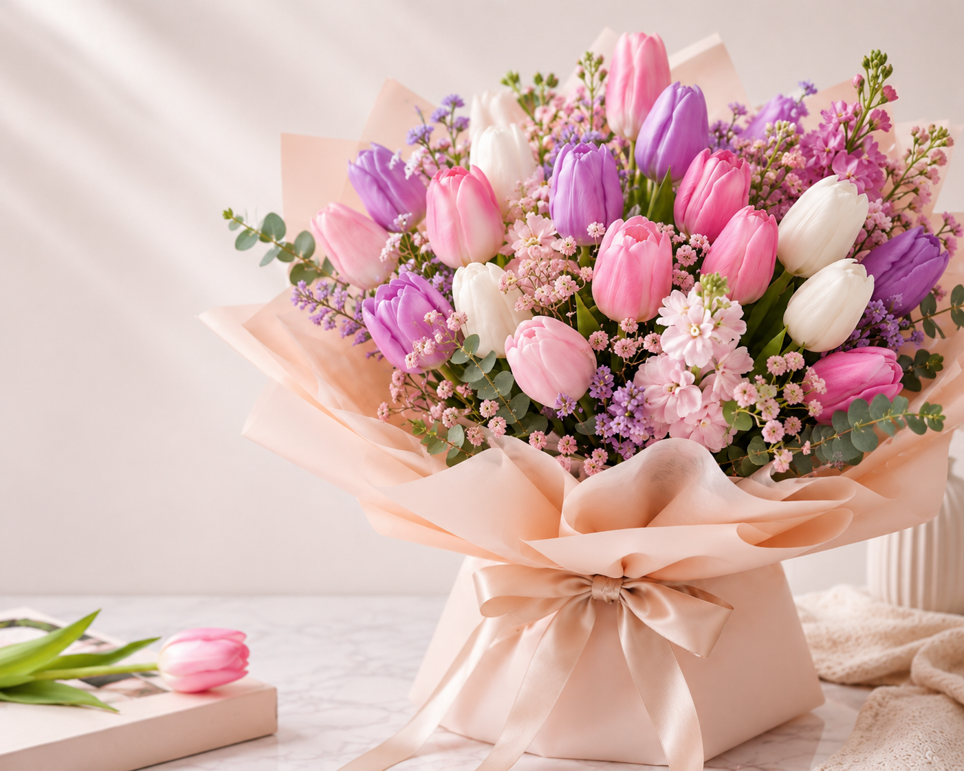 Blush Bloom tulip & pastel